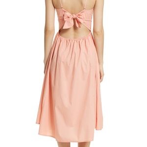 Free People Peach Poplin dress NWT